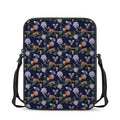 Eagle And Jaguar Pattern Print Rectangular Crossbody Bag