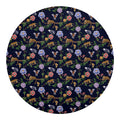 Eagle And Jaguar Pattern Print Round Blanket
