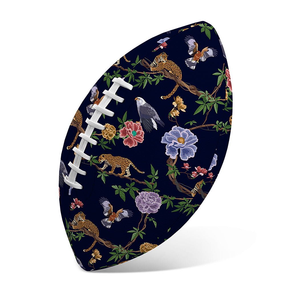 Eagle And Jaguar Pattern Print Rugby Ball