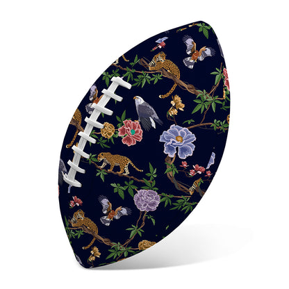 Eagle And Jaguar Pattern Print Rugby Ball