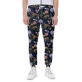 Eagle And Jaguar Pattern Print Joggers