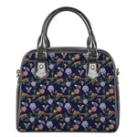Eagle And Jaguar Pattern Print Shoulder Handbag