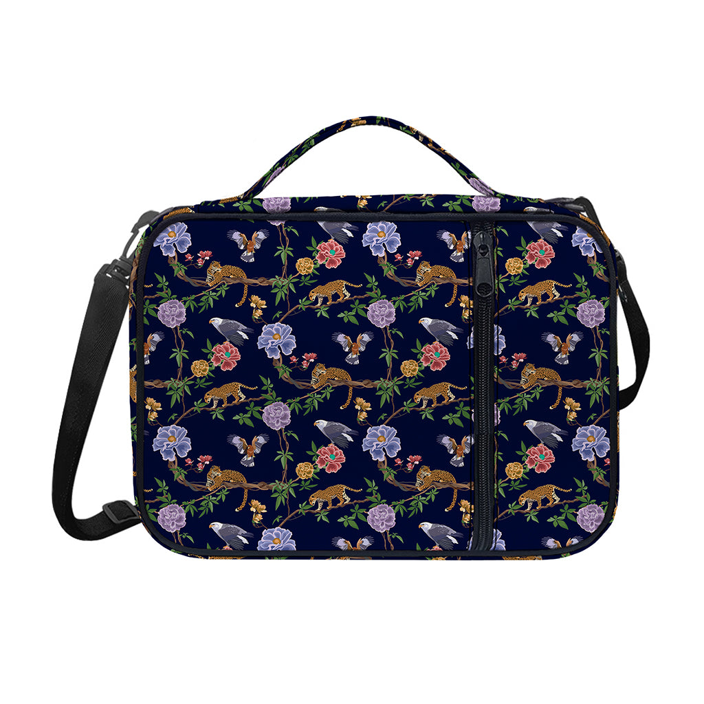 Eagle And Jaguar Pattern Print Shoulder Strap Bible Bag