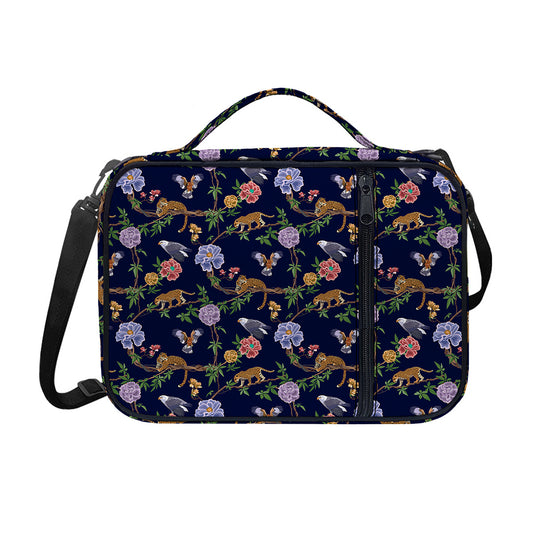 Eagle And Jaguar Pattern Print Shoulder Strap Bible Bag