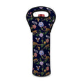 Eagle And Jaguar Pattern Print Single Neoprene Wine Tote