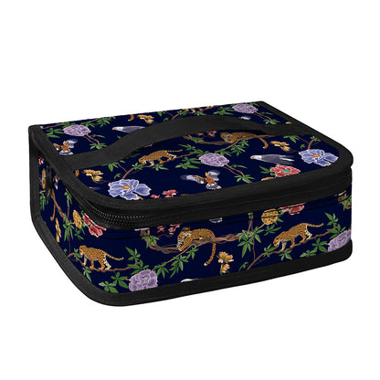 Eagle And Jaguar Pattern Print Small Lunch Bag