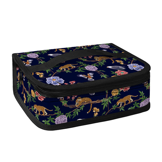 Eagle And Jaguar Pattern Print Small Lunch Bag