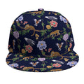 Eagle And Jaguar Pattern Print Snapback Cap