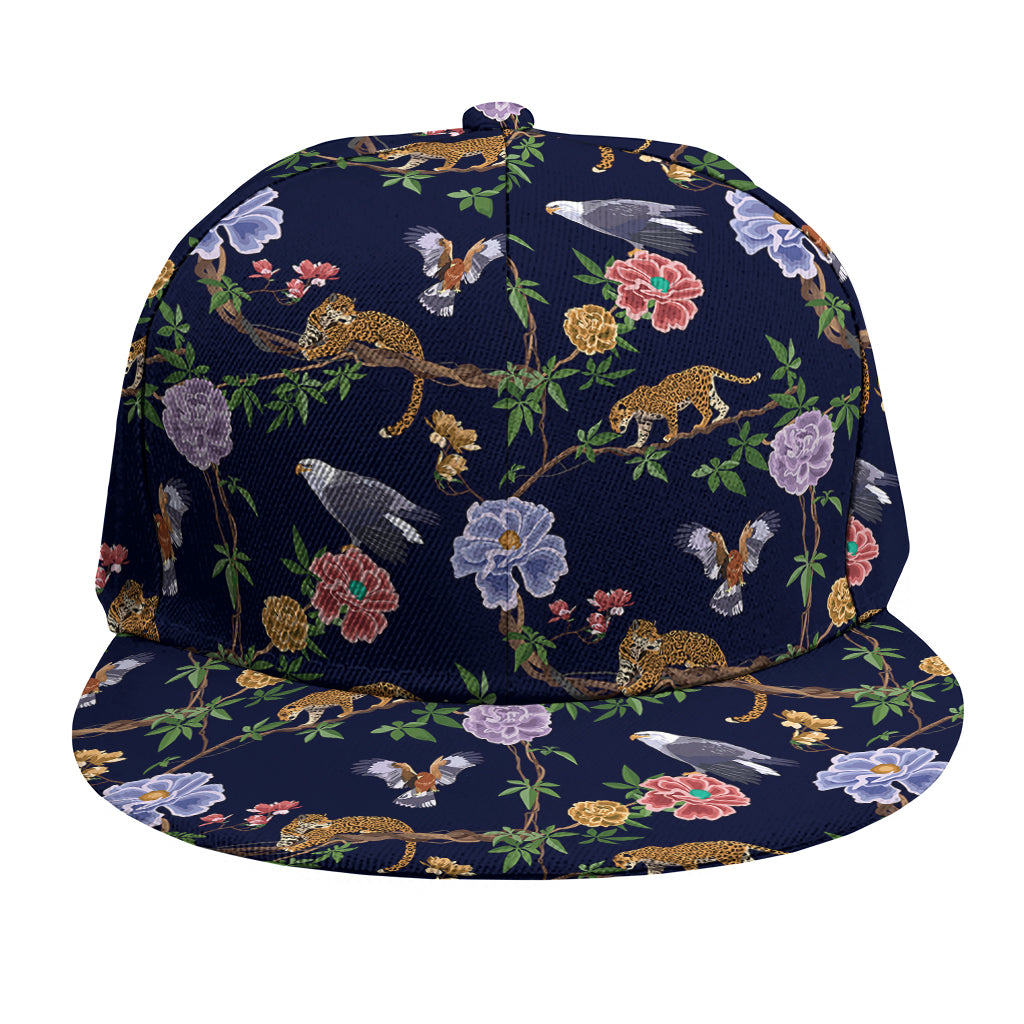 Eagle And Jaguar Pattern Print Snapback Cap