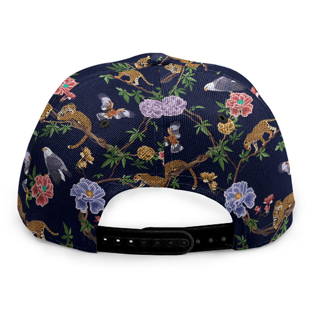 Eagle And Jaguar Pattern Print Snapback Cap