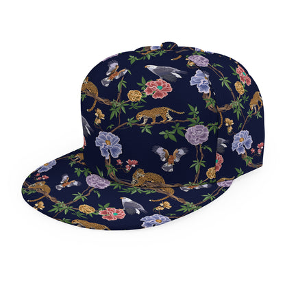 Eagle And Jaguar Pattern Print Snapback Cap