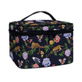 Eagle And Jaguar Pattern Print Travel Makeup Bag