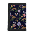 Eagle And Jaguar Pattern Print Trifold Wallet