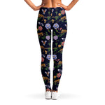 Eagle And Jaguar Pattern Print Women's Leggings