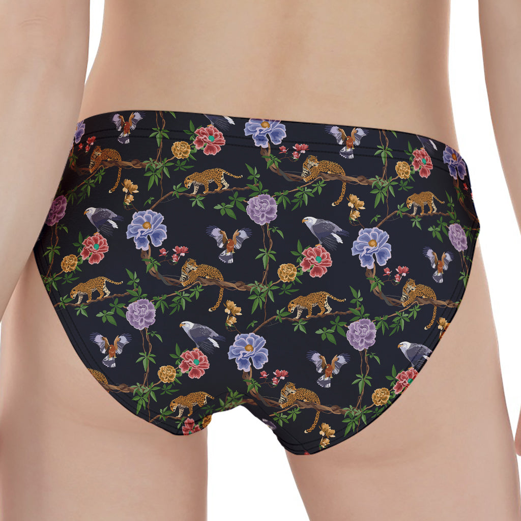 Eagle And Jaguar Pattern Print Women's Panties