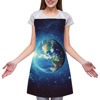 Earth And Space Print Adjustable Apron