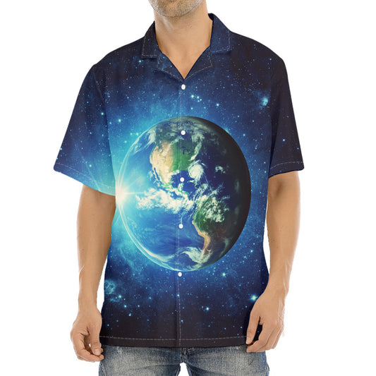 Earth And Space Print Aloha Shirt