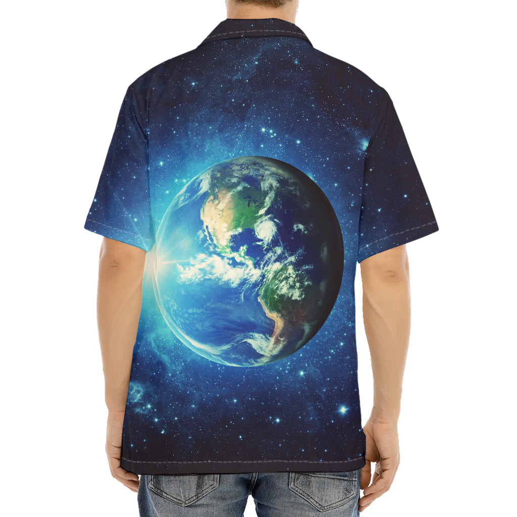 Earth And Space Print Aloha Shirt
