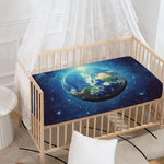Earth And Space Print Baby Crib Sheet