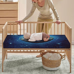 Earth And Space Print Baby Crib Sheet