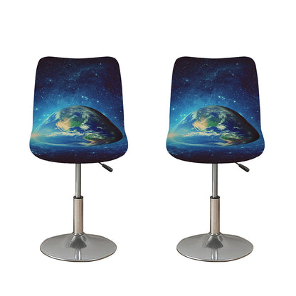 Earth And Space Print Bar Stool Covers