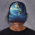 Earth And Space Print Baseball Cap