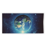 Earth And Space Print Beach Towel