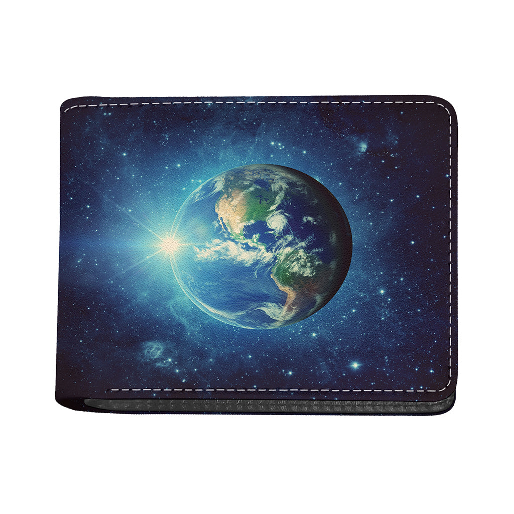 Earth And Space Print Bifold Wallet