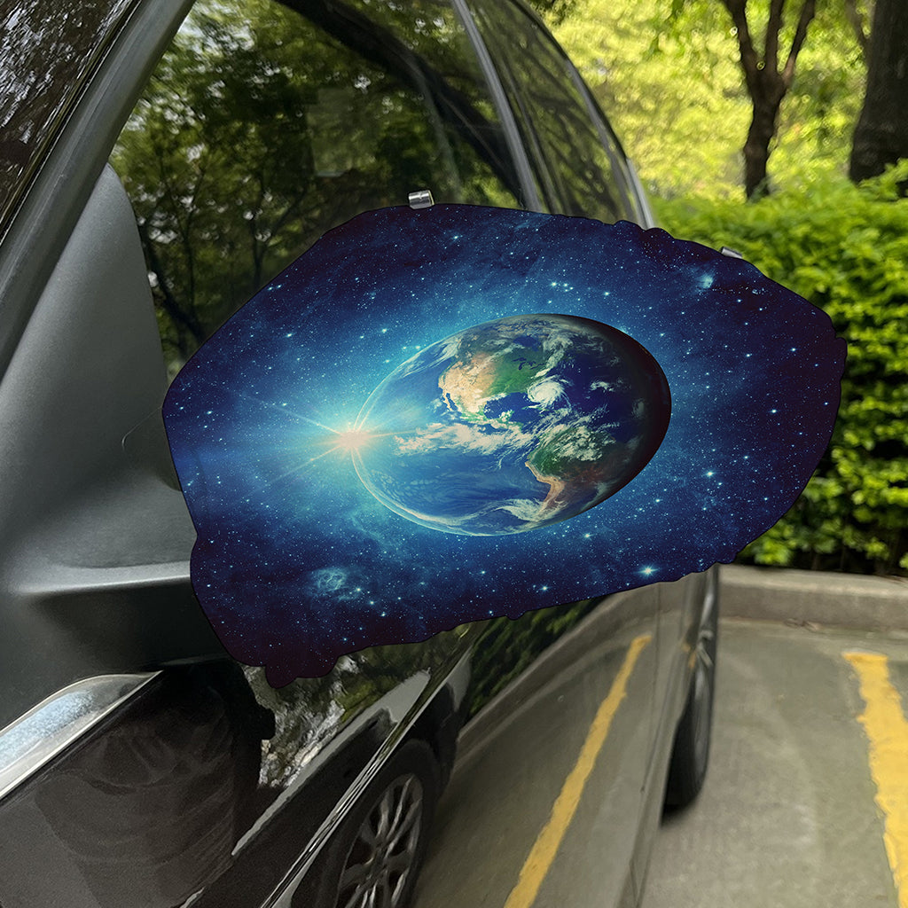 Earth And Space Print Car Side Mirror Covers