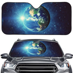 Earth And Space Print Car Windshield Sun Shade