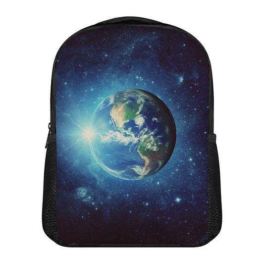 Earth And Space Print Casual Backpack