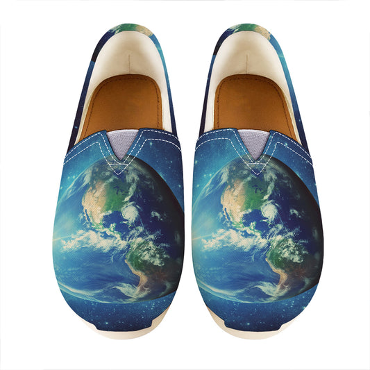 Earth And Space Print Casual Shoes