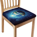 Earth And Space Print Chair Cushion Cover