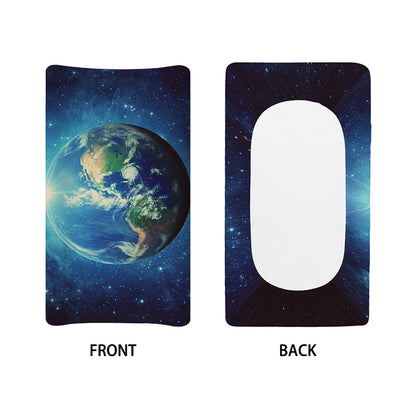 Earth And Space Print Changing Pad Cover