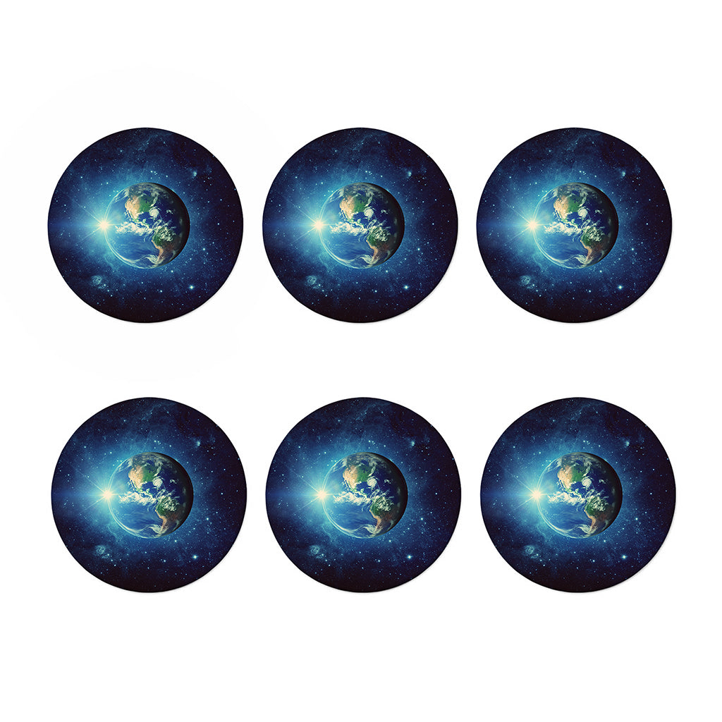 Earth And Space Print Coaster Set