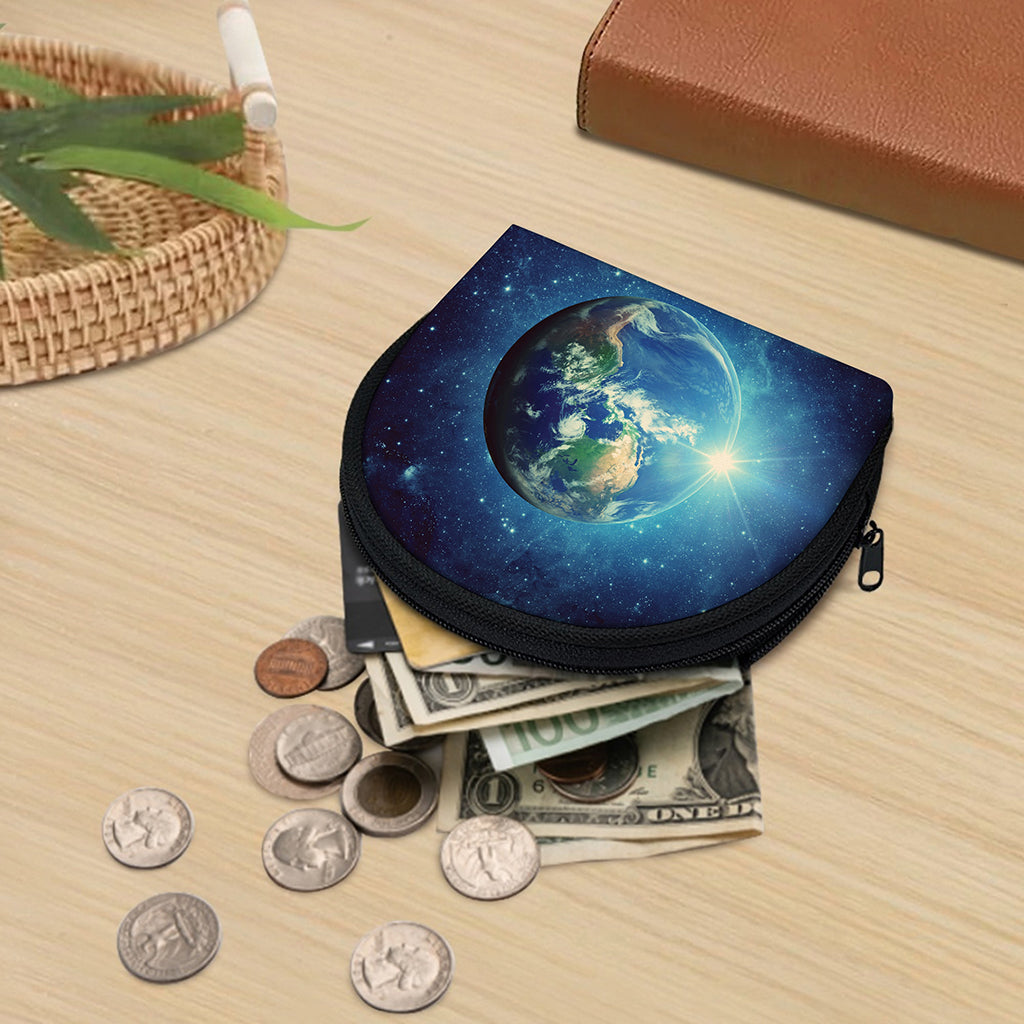 Earth And Space Print Coin Purse