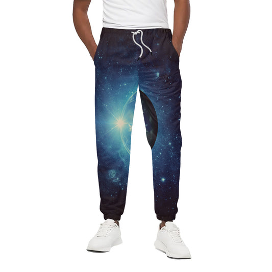 Earth And Space Print Cotton Pants