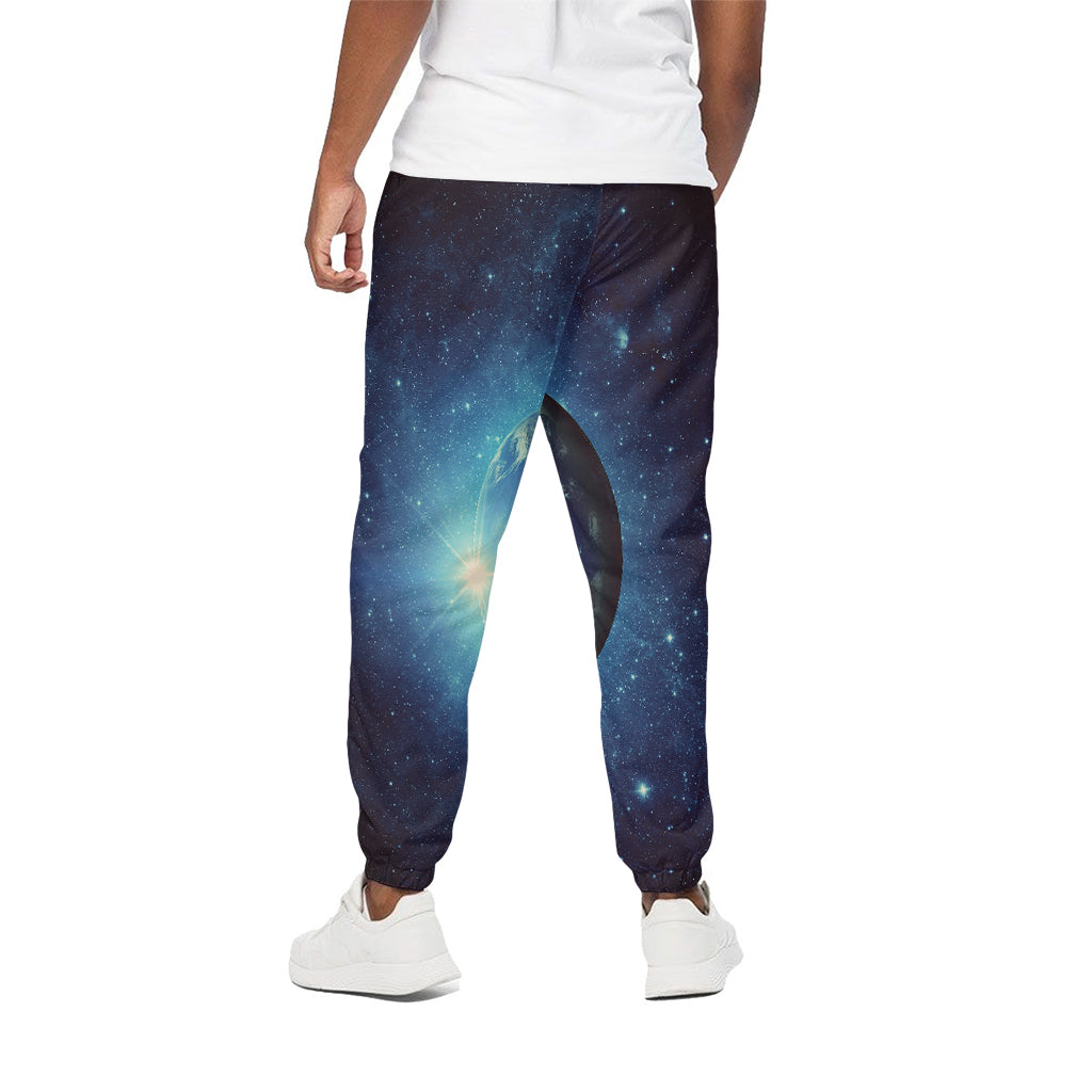 Earth And Space Print Cotton Pants