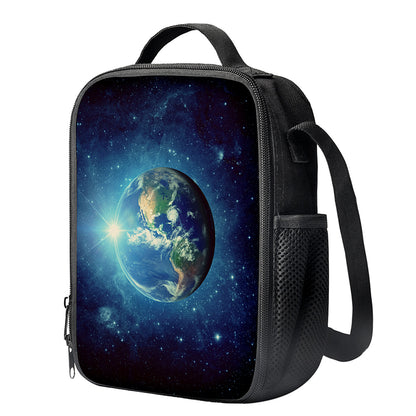 Earth And Space Print Crossbody Lunch Bag