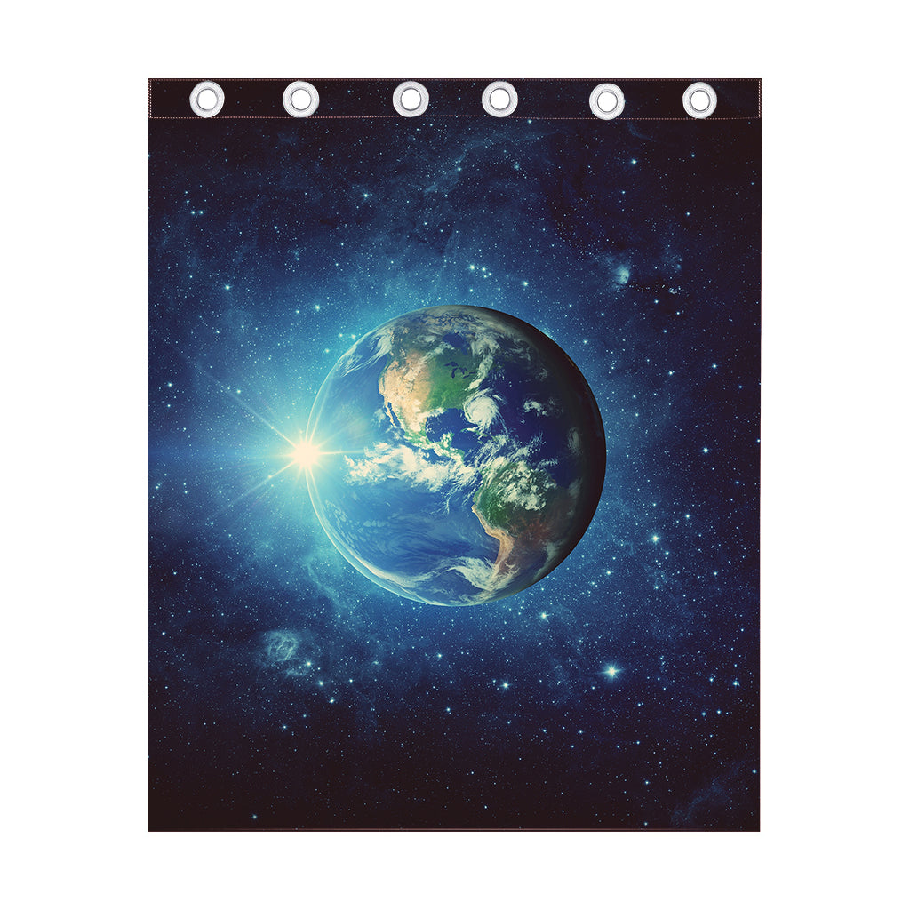 Earth And Space Print Curtain