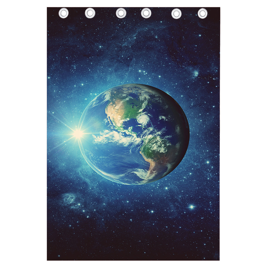 Earth And Space Print Curtain