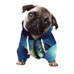 Earth And Space Print Dog Zip Up Hoodie