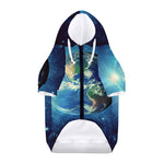 Earth And Space Print Dog Zip Up Hoodie