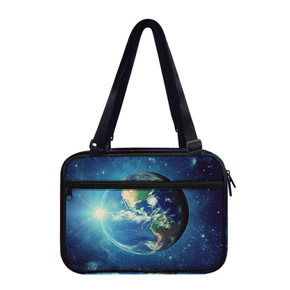 Earth And Space Print Double Strap Bible Bag