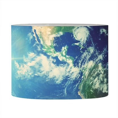 Earth And Space Print Drum Lamp Shade