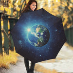 Earth And Space Print Foldable Umbrella