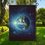 Earth And Space Print Garden Flag