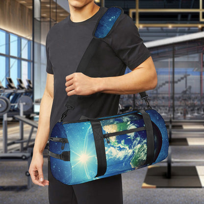 Earth And Space Print Gym Bag