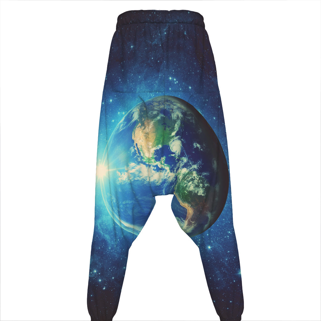 Earth And Space Print Hammer Pants