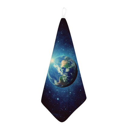 Earth And Space Print Hand Towel